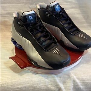 Nike Shox BB4⚡️Black/metallic silver/lapis AT7843